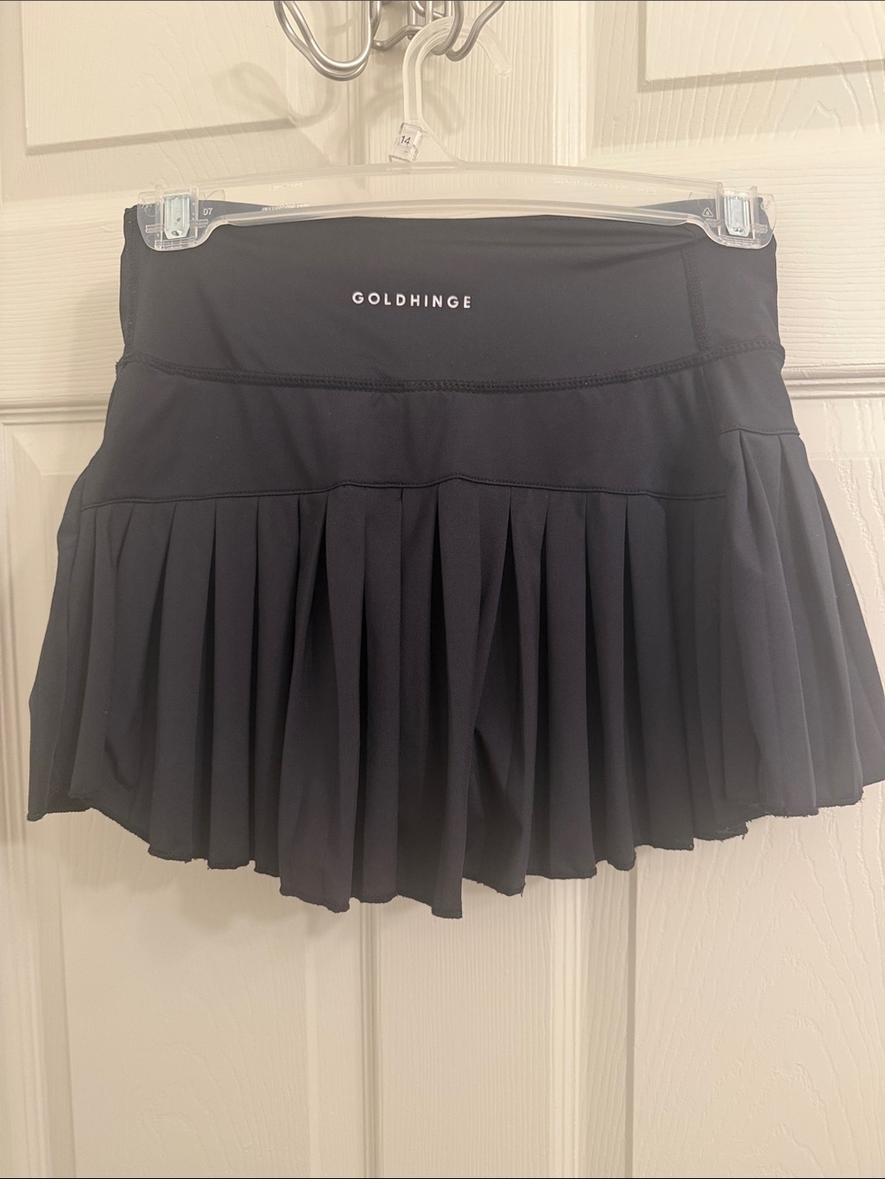 Gold hinge Black Pleated Active Skirt - Women - Picture 2 of 2